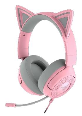 Razer Kraken Kitty V3 X Слушалки Жичен Лента за глава Игри Розов