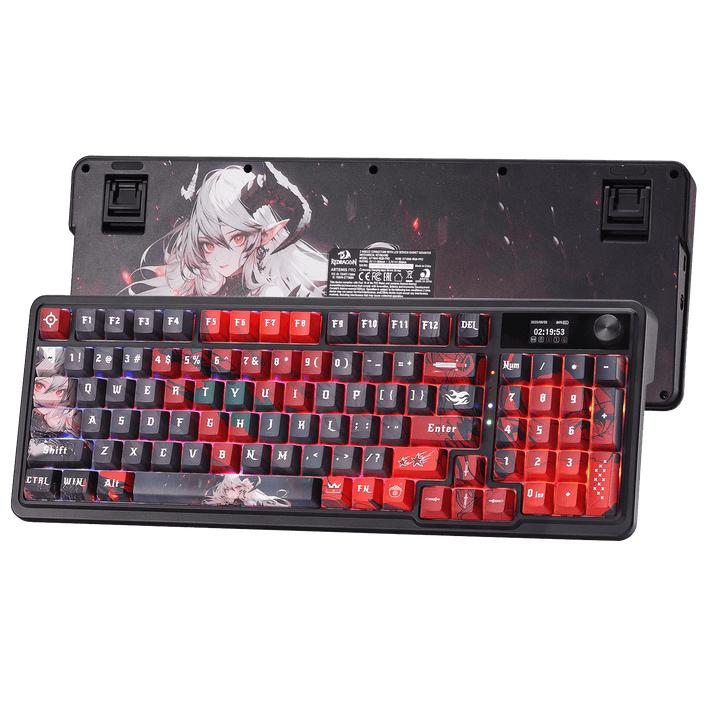 REDRAGON ARTEMIS K719 PRO Anime Keyboard клавиатура Игри USB + Bluetooth QWERTY Американски английски език Черен, Червен, Сив | JAR Computers REDRAGON ARTEMIS K719 PRO Anime Keyboard клавиатура Игри USB + Bluetooth QWERTY Американски английски език Черен, Червен, Сив