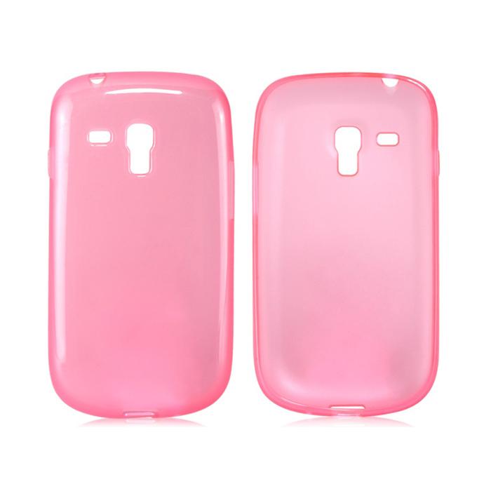 Силиконов калъф за Samsung Galaxy S3 Mini i8190 - Protective Border Case (розов-прозрачен) | JAR Computers Силиконов калъф за Samsung Galaxy S3 Mini i8190 - Protective Border Case (розов-прозрачен)