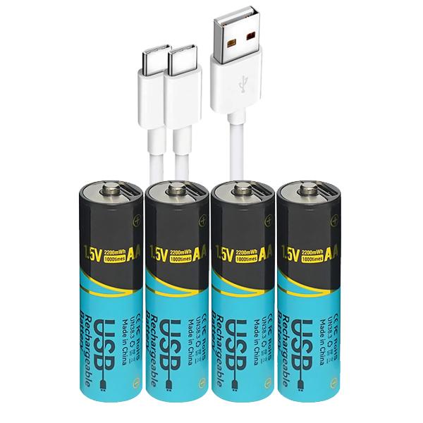 SMARTOOOLS Батерия AA 1.5V Rechargeable Type-C, 2200mWh - 4 бр. | JAR Computers SMARTOOOLS Батерия AA 1.5V Rechargeable Type-C, 2200mWh - 4 бр.