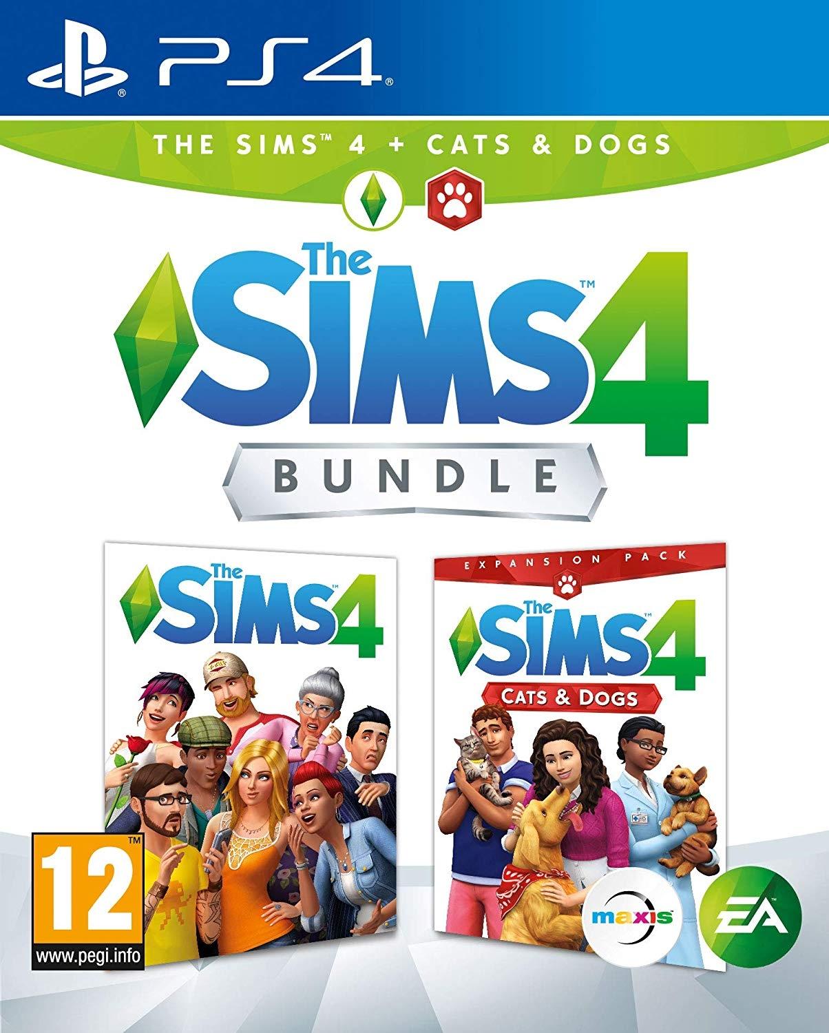 The Sims 4 + Cats & Dogs Expansion Pack Bundle (PS4)