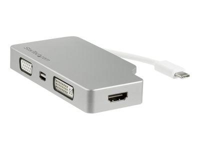 USB хъб USB C Multiport Video Adapter with HDMI, VGA, Mini DisplayPort or DVI, USB Type C Monitor Adapter to HDMI 1.4 or mDP 1.2 (4K), VGA or DVI (1080p),