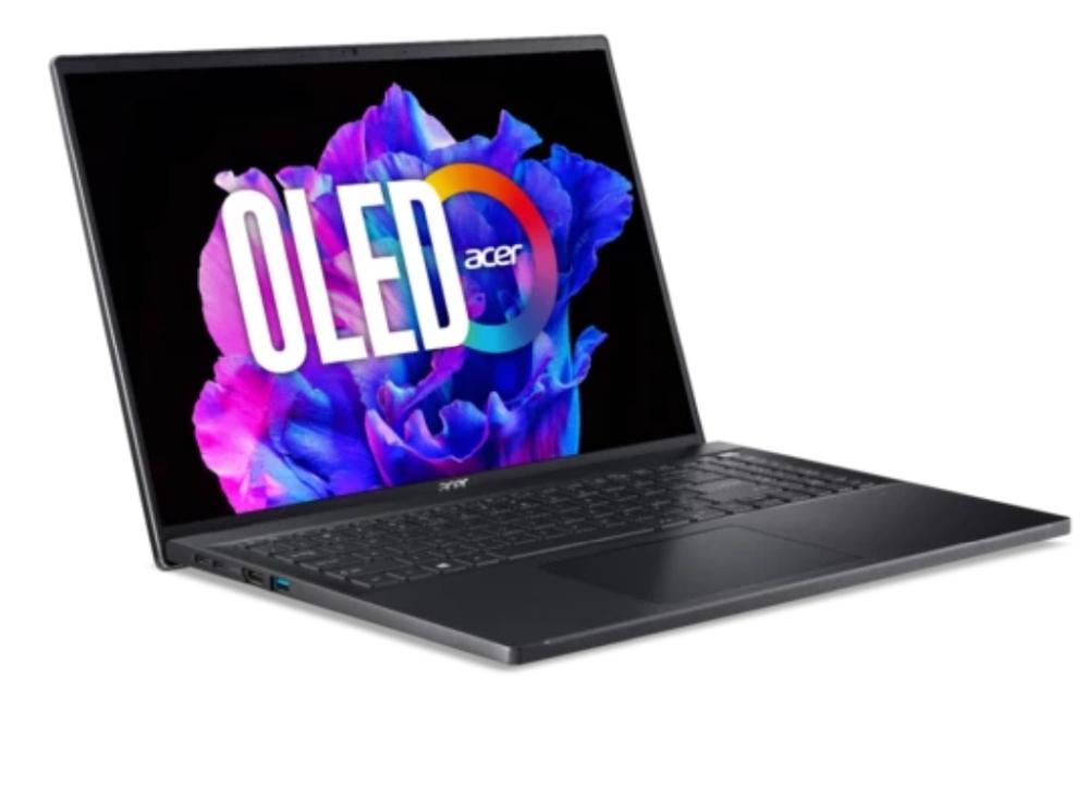 Acer SFG16-71-74R0, Intel Core i7-13620H (up to 4.9GHz, 24MB), 16" CineCrystal 3,2K OLED 120Hz, 16 GB LPDDR5 RAM OB, SSD 1000GB PCIe Gen4, Intel UHD, WIFI6E+BT 5.2, Micro SD, FPR, No Cyrilic, QHD Cam, Win 11 Home 64 bit, Ice Black