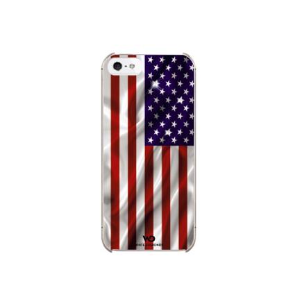 Дизайнерски кейс за iPhone 5, iPhone 5S, iPhone SE - White Diamonds Flag USA (с кристали на Сваровски) | JAR Computers Дизайнерски кейс за iPhone 5, iPhone 5S, iPhone SE - White Diamonds Flag USA (с кристали на Сваровски)