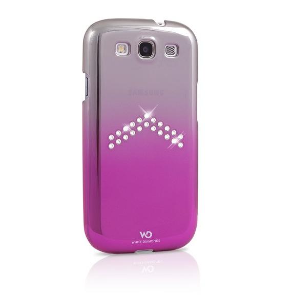 Дизайнерски кейс за Samsung Galaxy S3 i9300, S3 Neo (с кристали на Сваровски) - розов - White Diamonds Arrow | JAR Computers Дизайнерски кейс за Samsung Galaxy S3 i9300, S3 Neo (с кристали на Сваровски) - розов - White Diamonds Arrow
