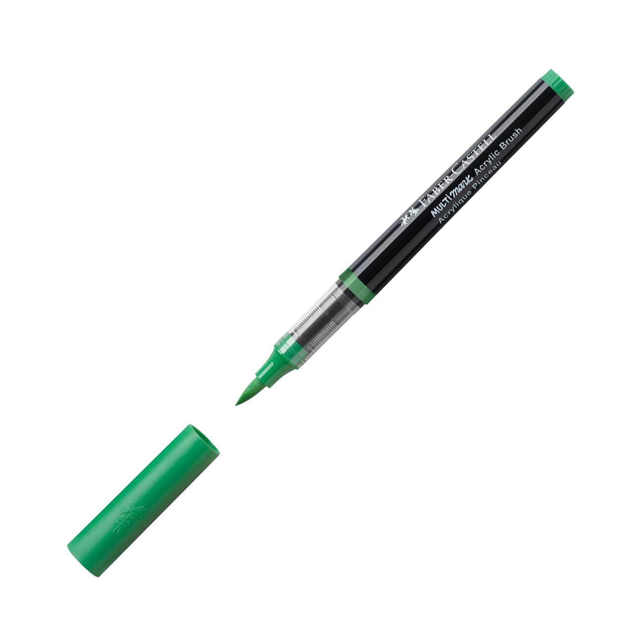 Faber-Castell Маркер-четка Multimark, акрилен, зелен