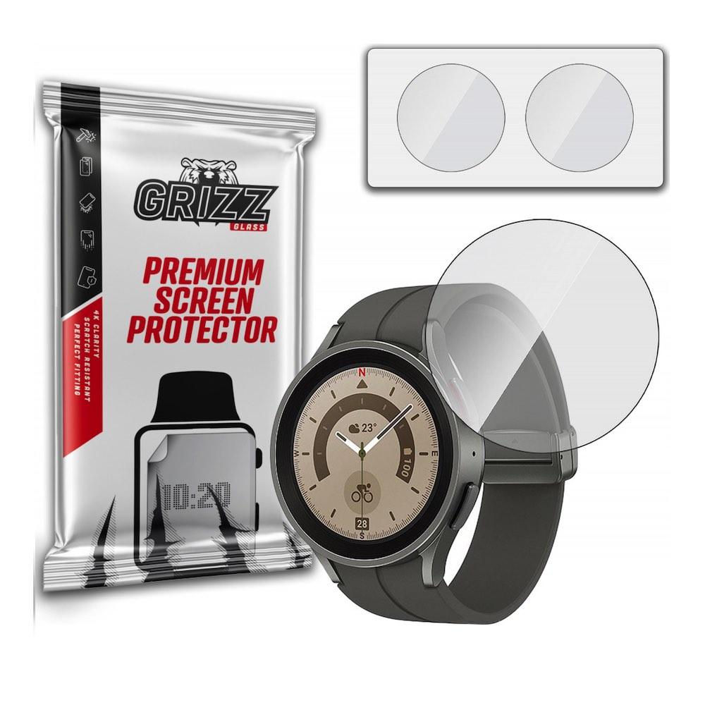 Хибридно защитно покритие за дисплея на Samsung Galaxy Watch 5 Pro 45мм (2 броя) - GrizzGlass Hybrid Glass Protector Set (прозрачен) | JAR Computers Хибридно защитно покритие за дисплея на Samsung Galaxy Watch 5 Pro 45мм (2 броя) - GrizzGlass Hybrid Glass Protector Set (прозрачен)