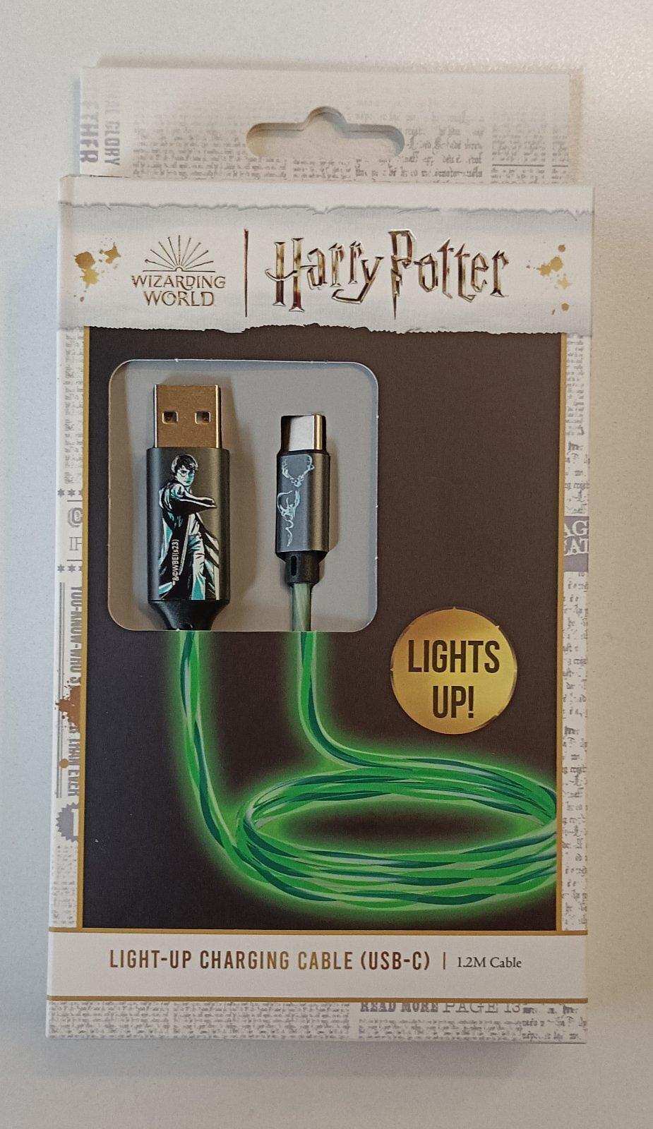 Кабел UCB-C 1.2m светещ Harry Potter