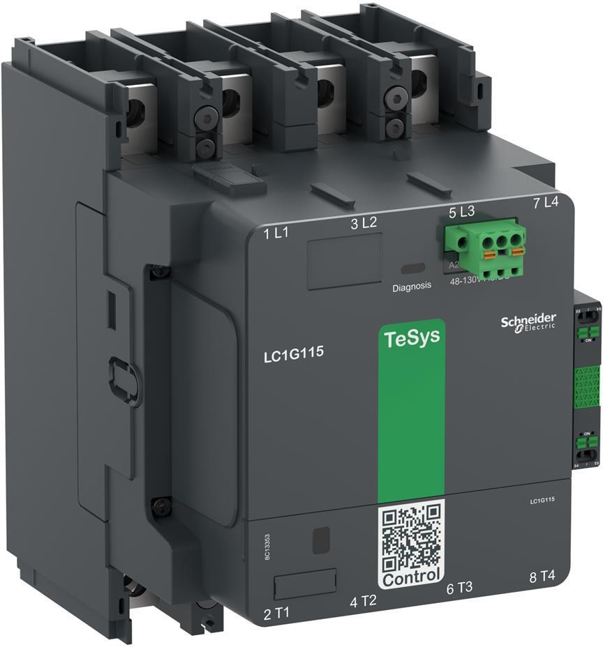 Контактор TeSys G 4P 4NO (225A AC-3) 1NO-1NC 100...250V 50/60Hz SE | JAR Computers Контактор TeSys G 4P 4NO (225A AC-3) 1NO-1NC 100...250V 50/60Hz SE
