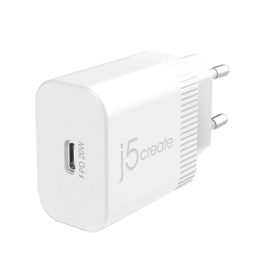 Мрежово зарядно j5create JUP1420, 20W PD, USB-C
