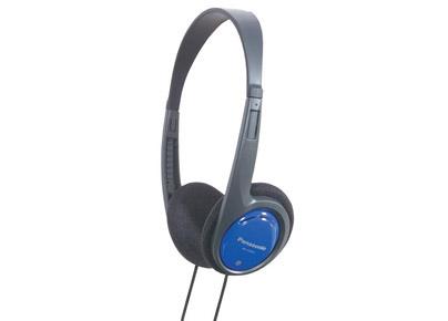 Panasonic RP-HT010E Слушалки Жичен Лента за глава Музика Черен, Син