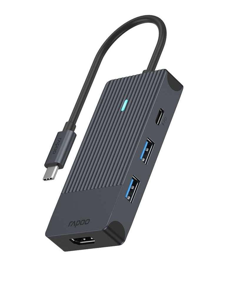 Rapoo UCM-2001 интерфейс карта/адаптер HDMI, USB 3.2 Gen 1 (3.1 Gen 1), UBS тип C | JAR Computers Rapoo UCM-2001 интерфейс карта/адаптер HDMI, USB 3.2 Gen 1 (3.1 Gen 1), UBS тип C
