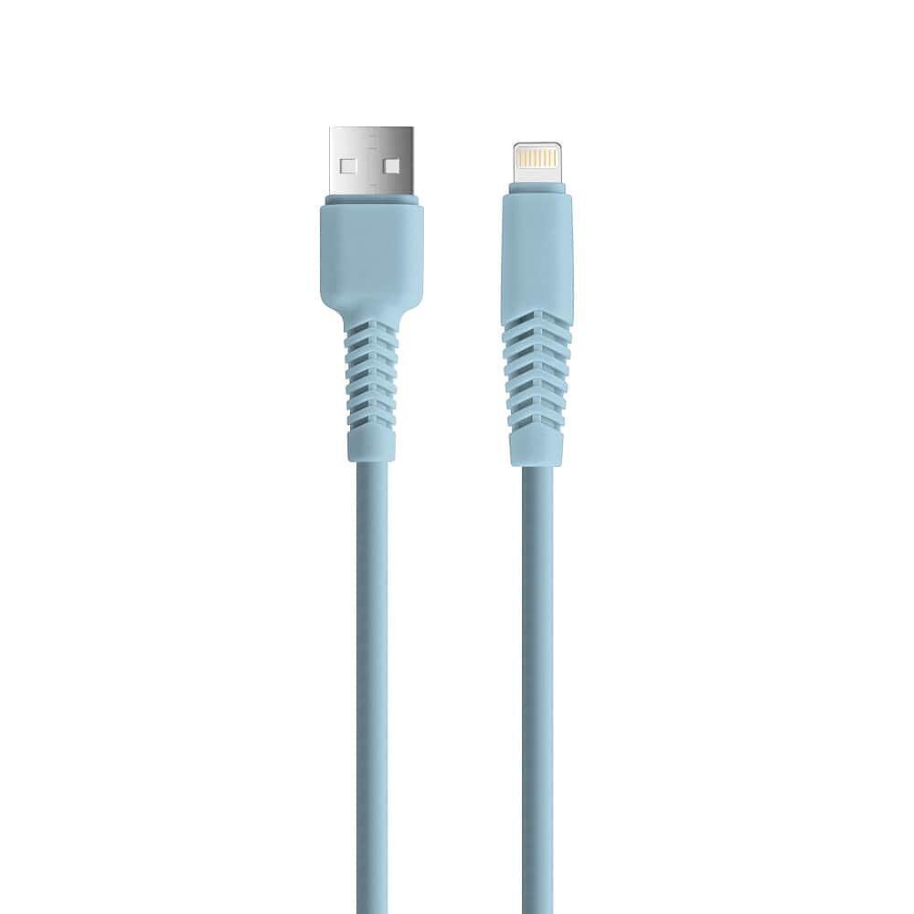 Setty кабел USB - Lightning 1.5 м, 2.1A, син