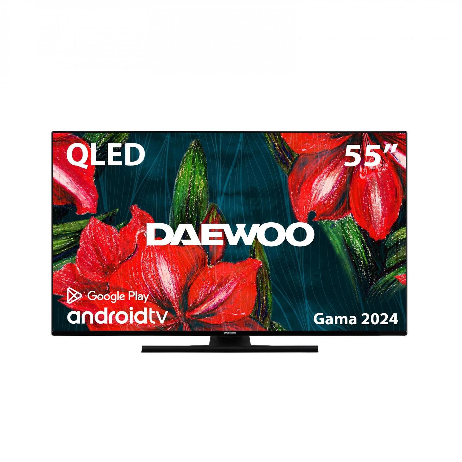 Телевизор Daewoo D55DH55UQMS QLED ANDROID TV , QLED                                                                                                                             , 55 inch, 139 