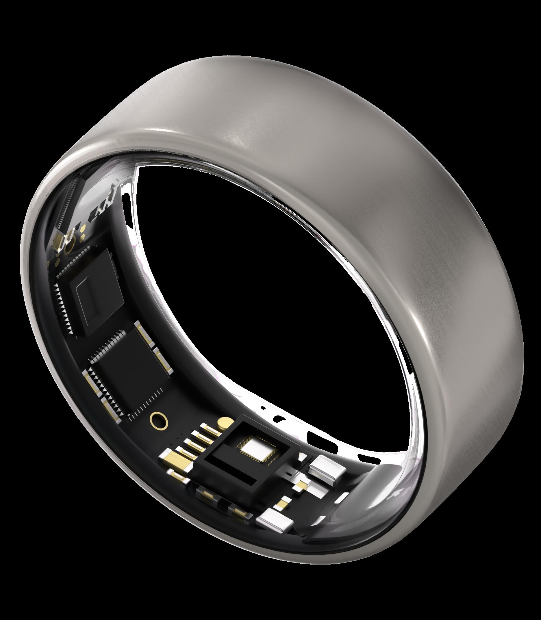 Ultrahuman Ring Air - Smart Ring, Charger, USB Cable / Size-10- Raw_Titanium | JAR Computers Ultrahuman Ring Air - Smart Ring, Charger, USB Cable / Size-10- Raw_Titanium