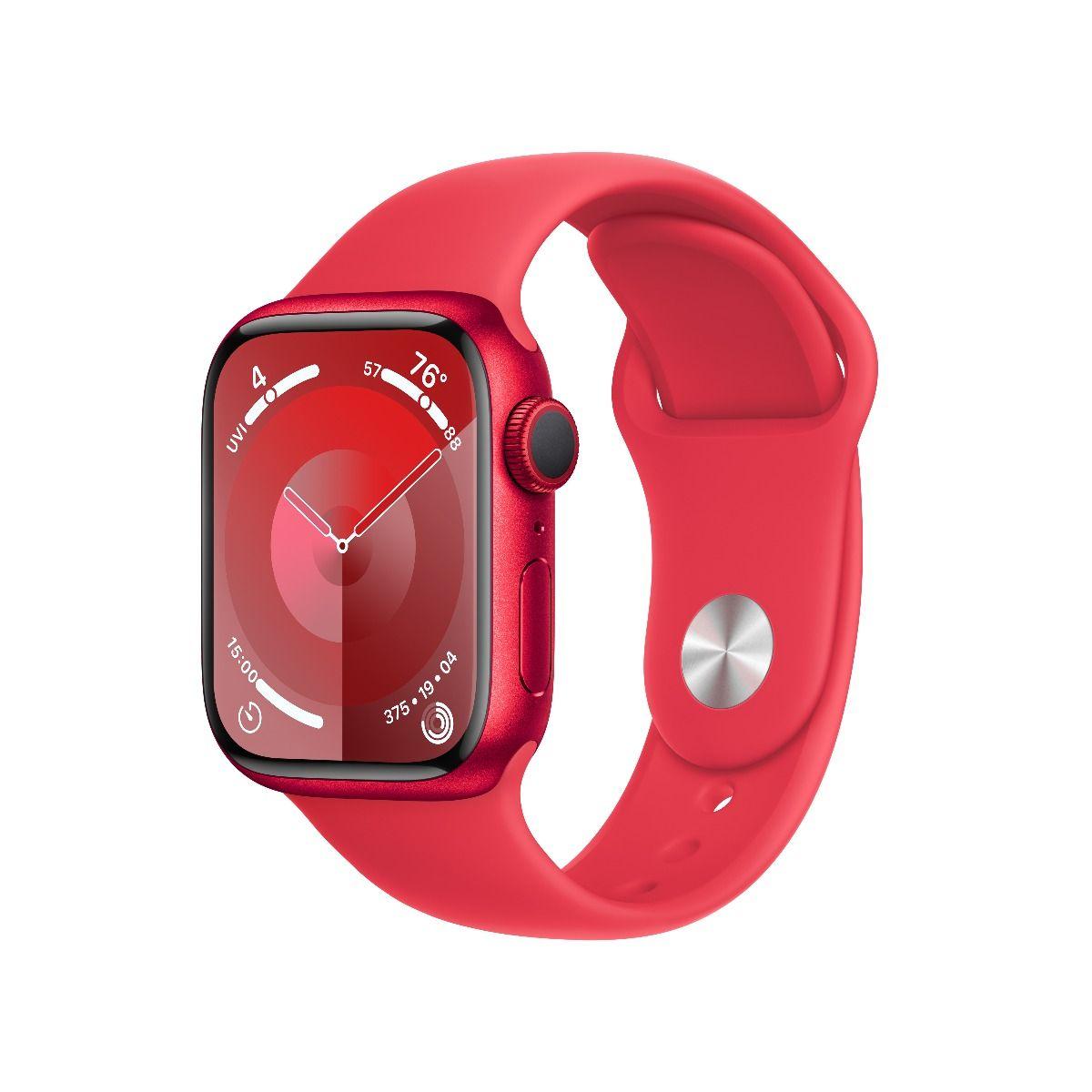 Умен часовник от Apple - Apple Watch Series 9 GPS, 45mm (PRODUCT)RED Aluminium Case with (PRODUCT)RED Sport Band M/L | JAR Computers Умен часовник от Apple - Apple Watch Series 9 GPS, 45mm (PRODUCT)RED Aluminium Case with (PRODUCT)RED Sport Band M/L