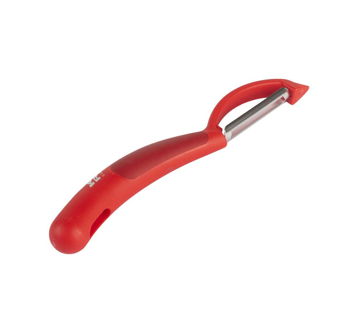 Белачка Kuhn Rikon Peeler Piranha Swivel, червена