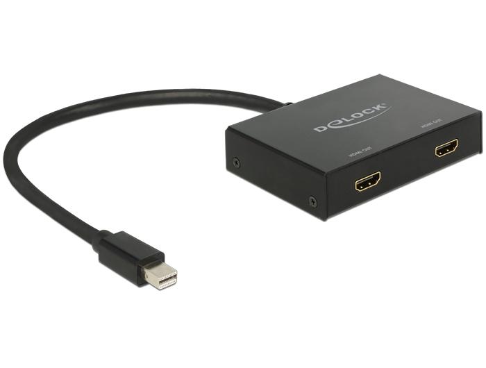DeLOCK 87696 видео сплитер Mini DisplayPort 2x HDMI | JAR Computers DeLOCK 87696 видео сплитер Mini DisplayPort 2x HDMI