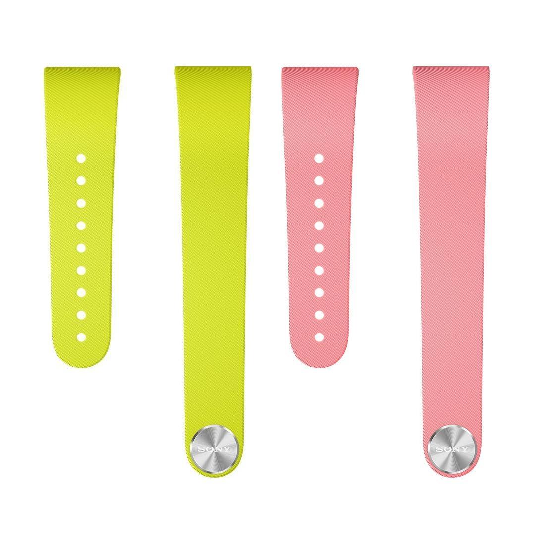 Два броя верижка/гривна за Sony Smartband SWR30 - Sony Wrist Strips SWR310 Large (розов и зелен) | JAR Computers Два броя верижка/гривна за Sony Smartband SWR30 - Sony Wrist Strips SWR310 Large (розов и зелен)