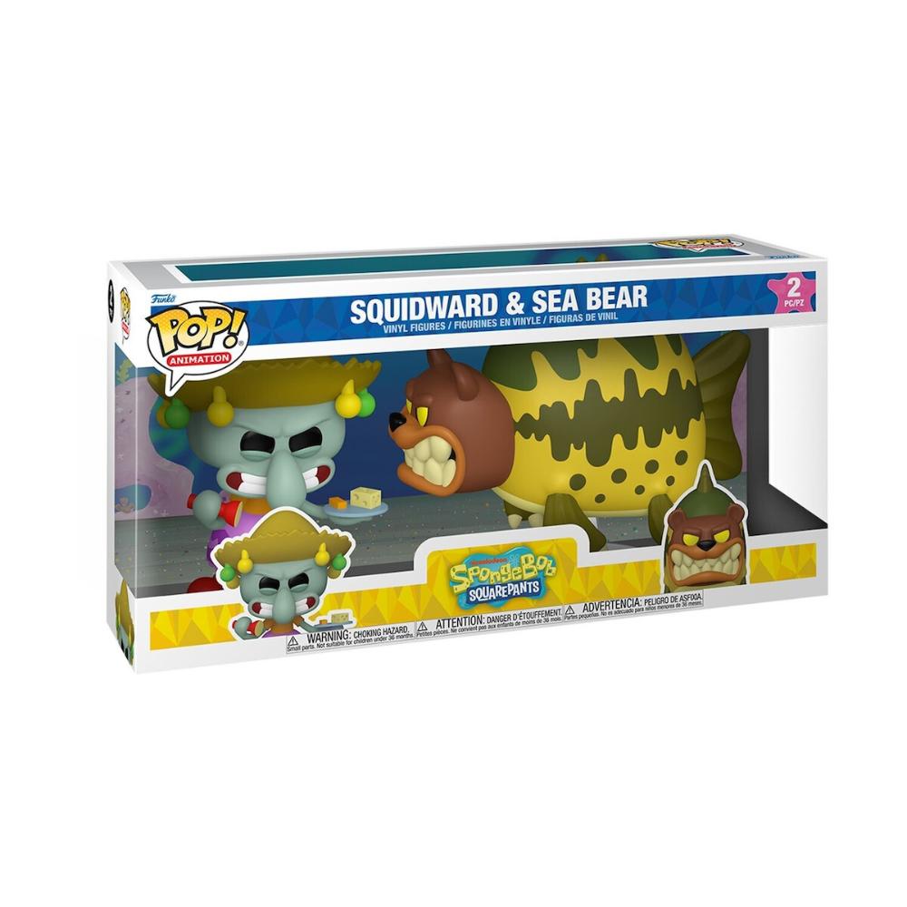 Funko Pop! Animation: Spongebob Squarepants - Squidward & Sea Bear 2-Pack (FNK03653) | JAR Computers Funko Pop! Animation: Spongebob Squarepants - Squidward & Sea Bear 2-Pack (FNK03653)
