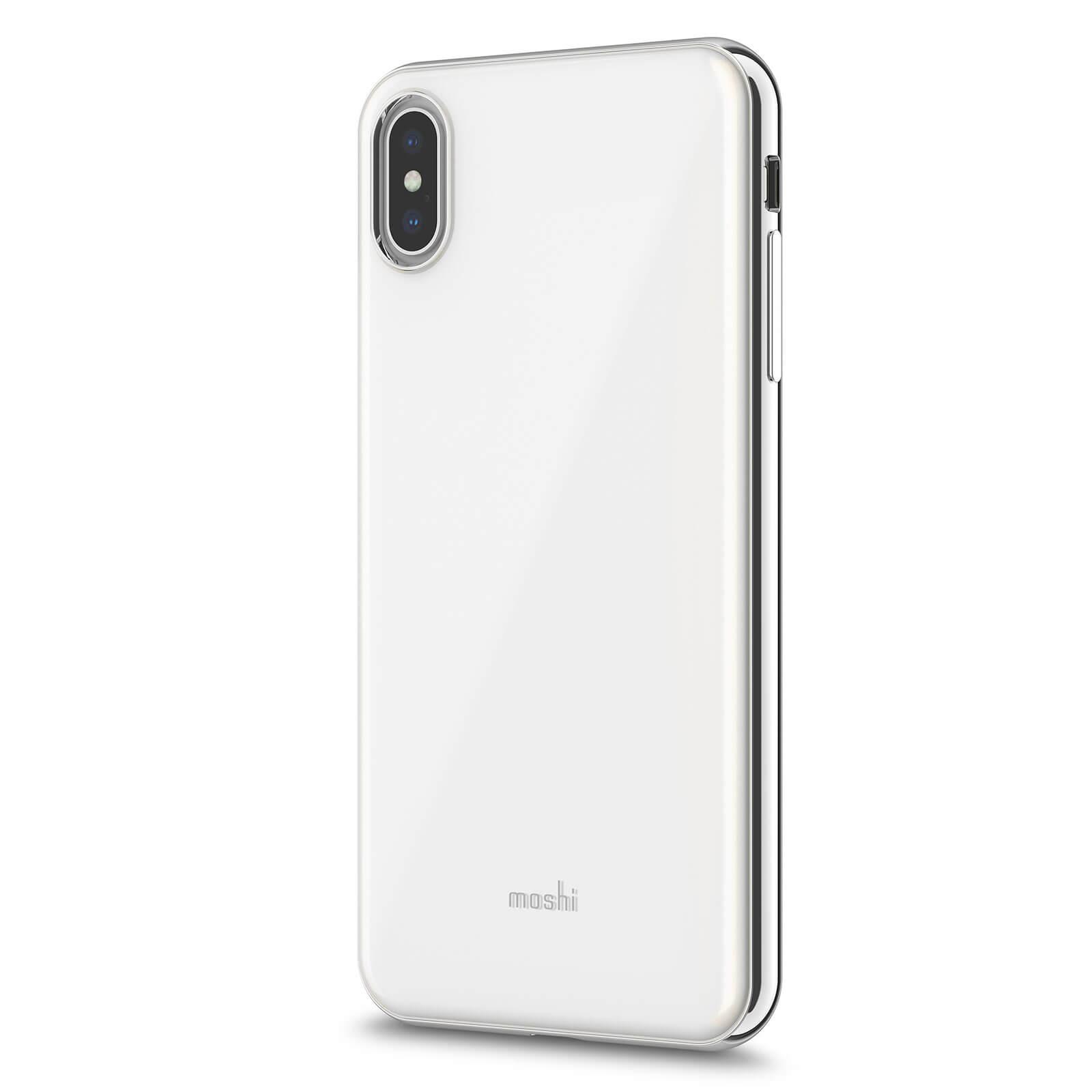 Хибриден удароустойчив кейс за iPhone XS Max - Moshi iGlaze (бял) | JAR Computers Хибриден удароустойчив кейс за iPhone XS Max - Moshi iGlaze (бял)