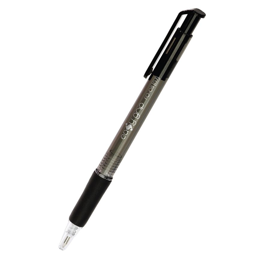 Химикалка FO-08 Easy Grip 0.7 мм черна