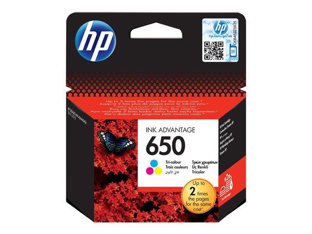 HP 650 Tri-Color Original Ink Cartridge