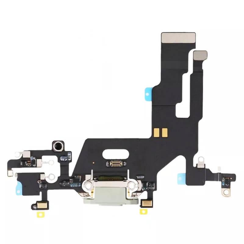 Лентов кабел с Lightning конектора и долните микрофони за iPhone 11 - OEM iPhone 11 System Connector and Flex Cable (бял) | JAR Computers Лентов кабел с Lightning конектора и долните микрофони за iPhone 11 - OEM iPhone 11 System Connector and Flex Cable (бял)