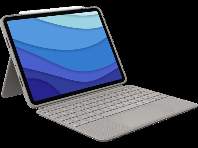 Logitech Combo Touch за iPad Pro 12,9-инчов (5-то и 6-то поколение) - Sand - UK