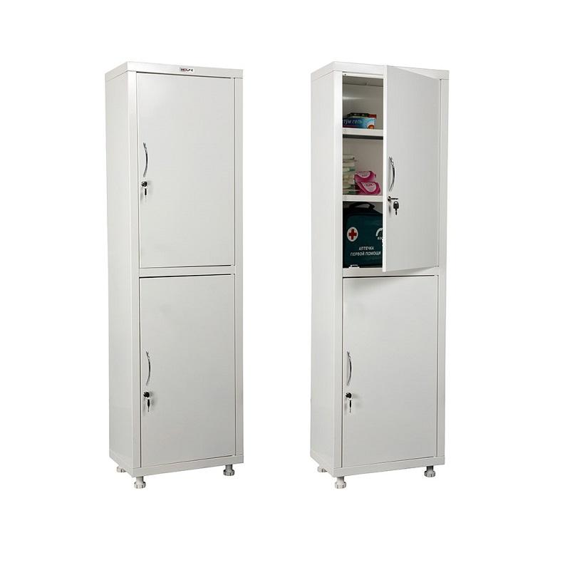Медицински шкаф Hilfe МД 1 1650 SS,1655/1755x500x320 мм, 4 рафтa, 2 плътни врати, бял | JAR Computers Медицински шкаф Hilfe МД 1 1650 SS,1655/1755x500x320 мм, 4 рафтa, 2 плътни врати, бял