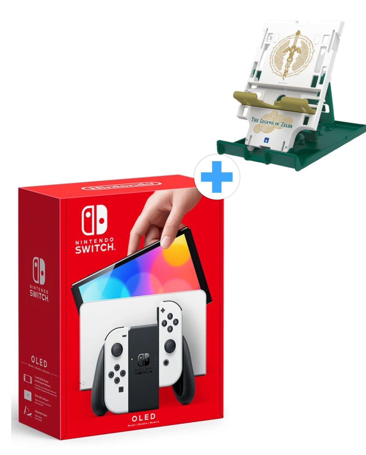 Nintendo Switch OLED - White + The Legend of Zelda Playstand