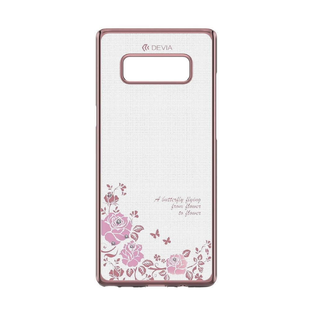 Поликрабонатов кейс за Samsung Galaxy Note 8 (с кристали Сваровски) - Devia Crystal Joyous Case (розово злато) | JAR Computers Поликрабонатов кейс за Samsung Galaxy Note 8 (с кристали Сваровски) - Devia Crystal Joyous Case (розово злато)