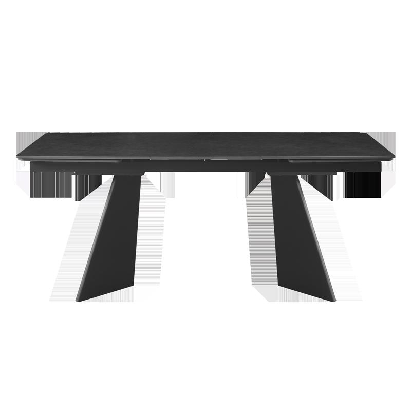 Разтегателна трапезна маса CARORA - черна