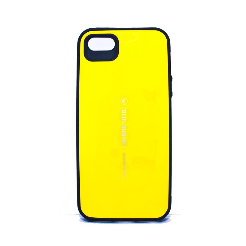 Силиконов калъф за iPhone 5S, iPhone 5, iPhone SE - Mercury Goospery Focus Bumper Case (жълт) | JAR Computers Силиконов калъф за iPhone 5S, iPhone 5, iPhone SE - Mercury Goospery Focus Bumper Case (жълт)