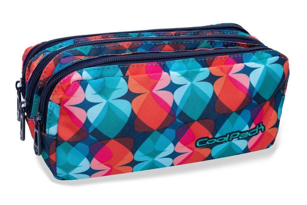 Ученически несесер с три ципа COOLPACK - PRIMUS - MAGIC LEAVES