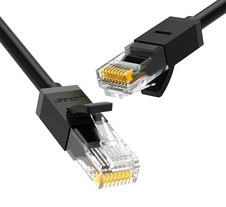 Ugreen 20161 мрежов кабел Черен 3 м Cat6 U/UTP (UTP) Кръгъл