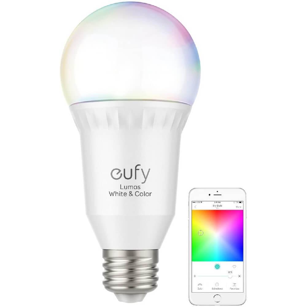 Умна E26 LED крушка с 16 милиона цвята и безжично управление за iOS и Android - Anker Eufy Lumos Smart Bulb | JAR Computers Умна E26 LED крушка с 16 милиона цвята и безжично управление за iOS и Android - Anker Eufy Lumos Smart Bulb