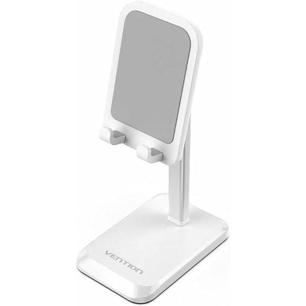 VENTION Height Adjustable Desktop Smartphone Stand White Aluminum Alloy Type (KCQW0) (VENKCQW0) | JAR Computers VENTION Height Adjustable Desktop Smartphone Stand White Aluminum Alloy Type (KCQW0) (VENKCQW0)