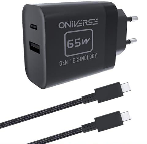 Зарядно Oniverse - 65W, USB-C, 1.5 m, черно (Nintendo Switch 2) | JAR Computers Зарядно Oniverse - 65W, USB-C, 1.5 m, черно (Nintendo Switch 2)
