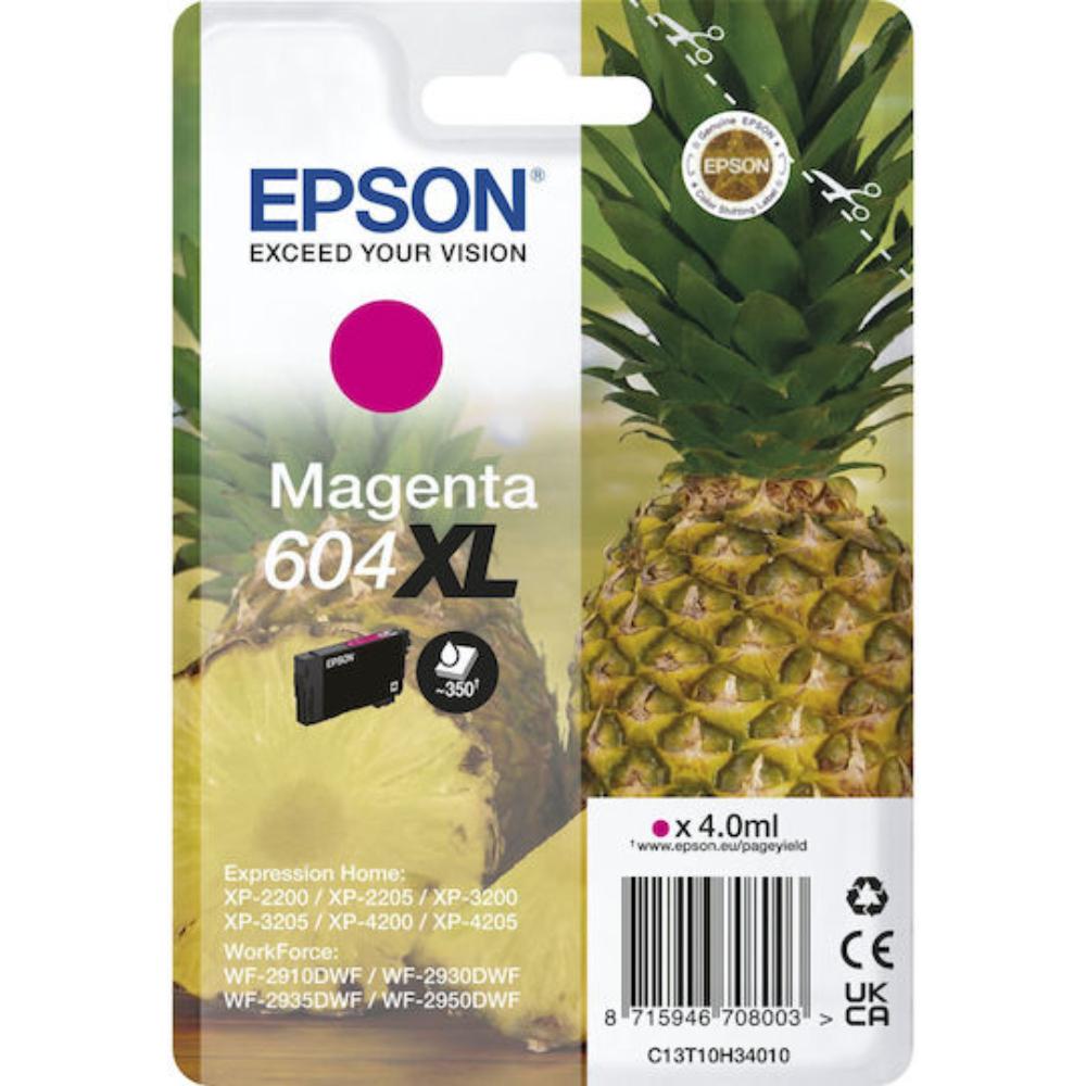 Epson Μελάνι Inkjet No.604XL Magenta (C13T10H34010) (EPST10H34010)