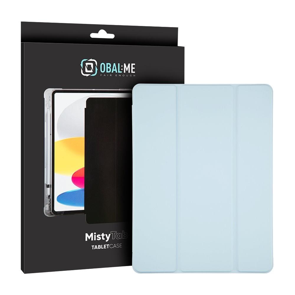 OBALME MistyTab Case - термополиуретанов (TPU) кейс и поставка за iPad 9 (2021), iPad 8 (2020), iPad 7 (2019) (светлосин-прозрачен) 