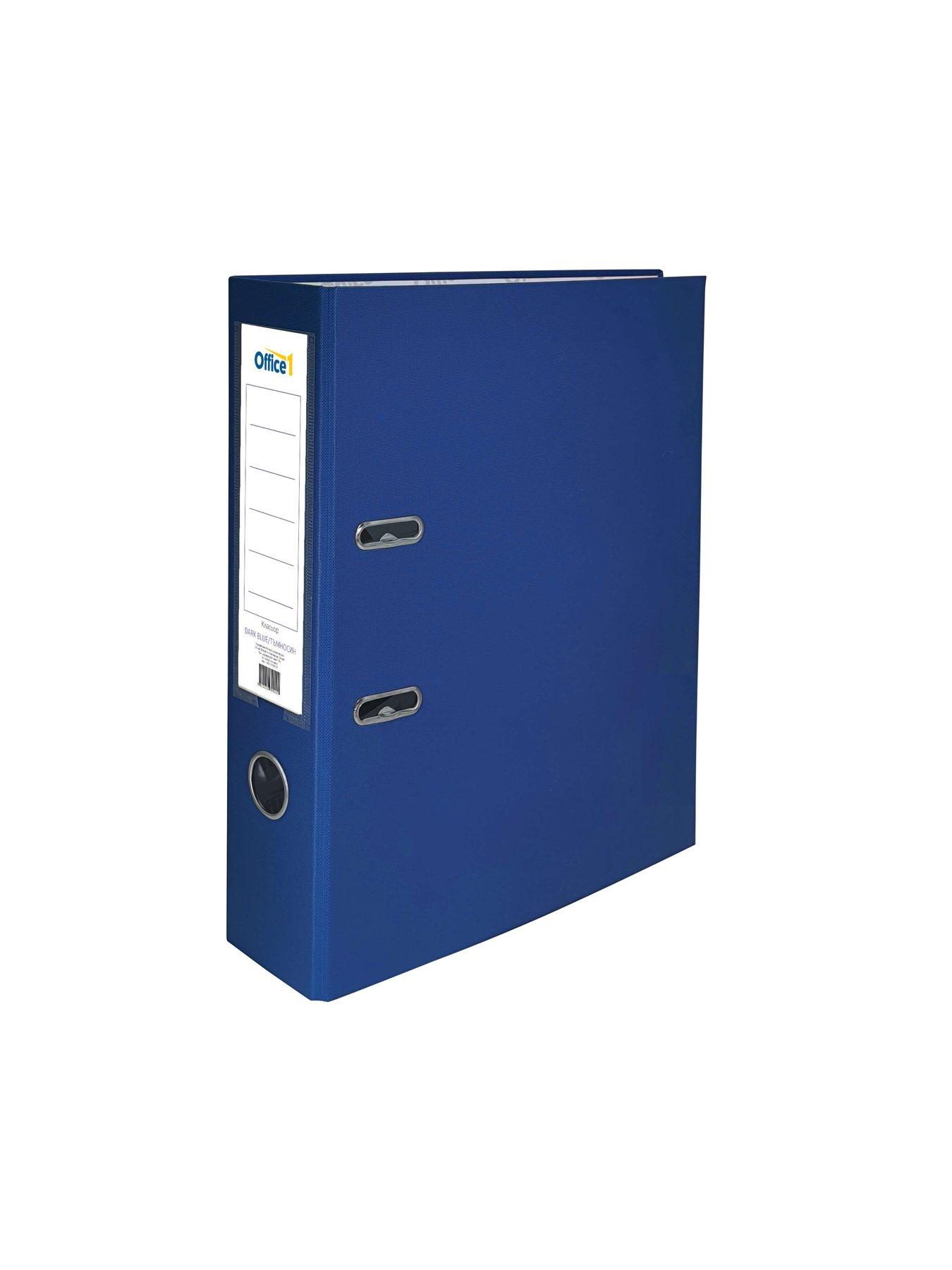 Office 1 Класьор, 8 cm, PP, без метален кант, тъмносин | JAR Computers Office 1 Класьор, 8 cm, PP, без метален кант, тъмносин