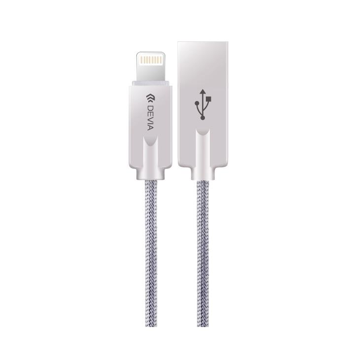 Плетен lightning кабел (120 см.) за iPhone, iPad и iPod с Lightning вход - Devia Vipper Lightning Data Cable 1.2m. (тъмносив) | JAR Computers Плетен lightning кабел (120 см.) за iPhone, iPad и iPod с Lightning вход - Devia Vipper Lightning Data Cable 1.2m. (тъмносив)