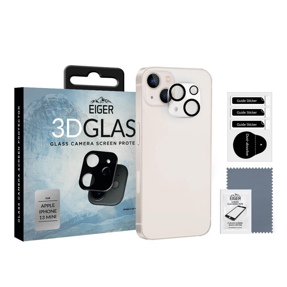 Предпазен стъклен протектор за камерата на iPhone 13 mini - Eiger Glass 3D Camera Lens Protector (черен) | JAR Computers Предпазен стъклен протектор за камерата на iPhone 13 mini - Eiger Glass 3D Camera Lens Protector (черен)
