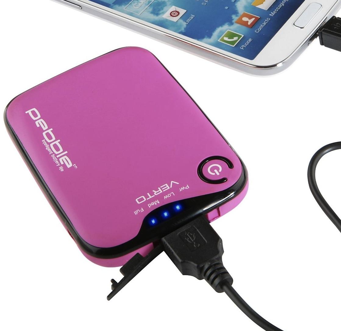 Резервна външна батерия за мобилни устройства 3700 mAh - Veho Pebble Verto 3700 mAh (розов) | JAR Computers Резервна външна батерия за мобилни устройства 3700 mAh - Veho Pebble Verto 3700 mAh (розов)