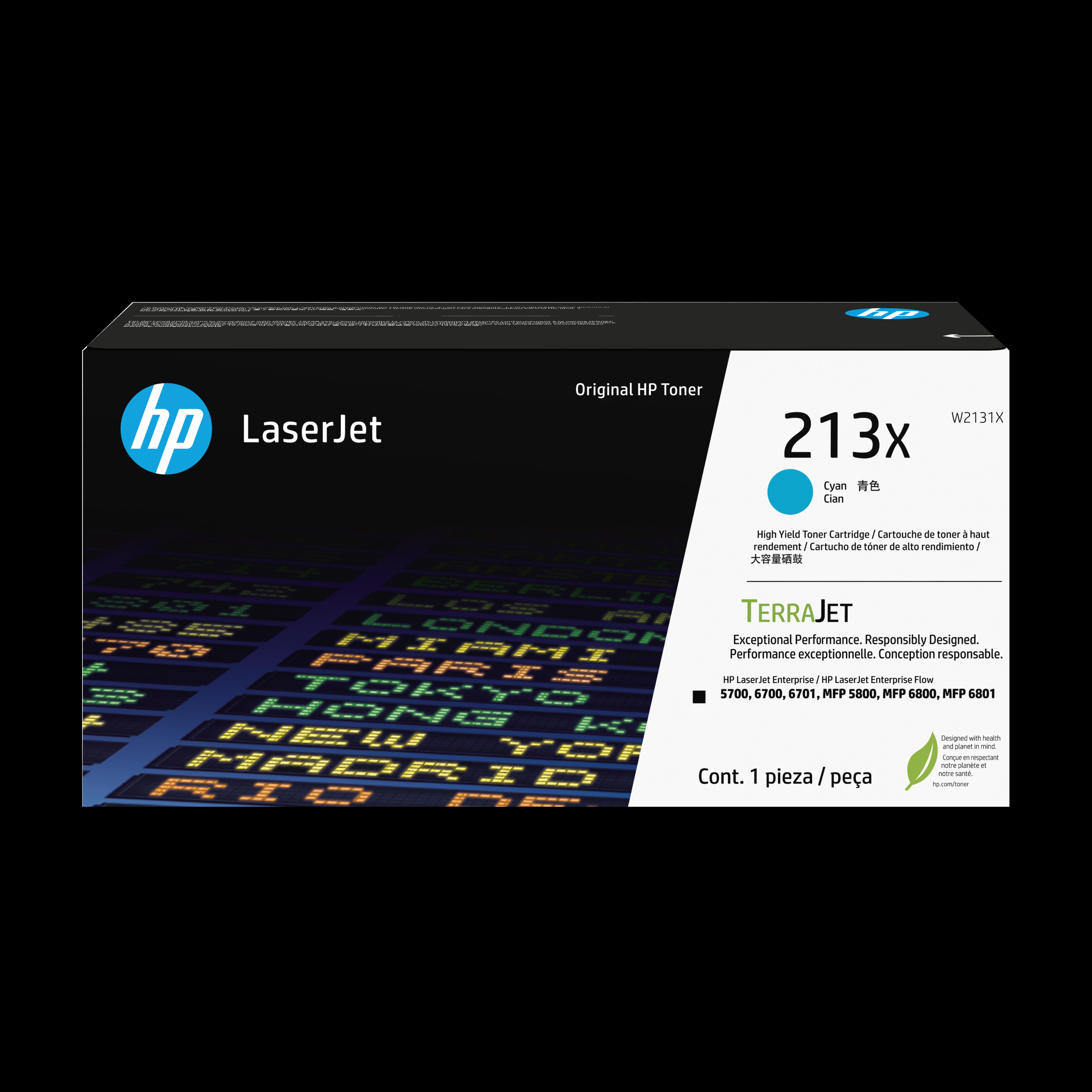 Тонер касета за HP Color LaserJet Enterprise MFP 6800/5800/5700/Enterprise Flow MFP 6801/6800 Series - HIGH CAPACITY - Toner - /213X/ / W2131X - Cyan - PN W2131X | JAR Computers Тонер касета за HP Color LaserJet Enterprise MFP 6800/5800/5700/Enterprise Flow MFP 6801/6800 Series - HIGH CAPACITY - Toner - /213X/ / W2131X - Cyan - PN W2131X