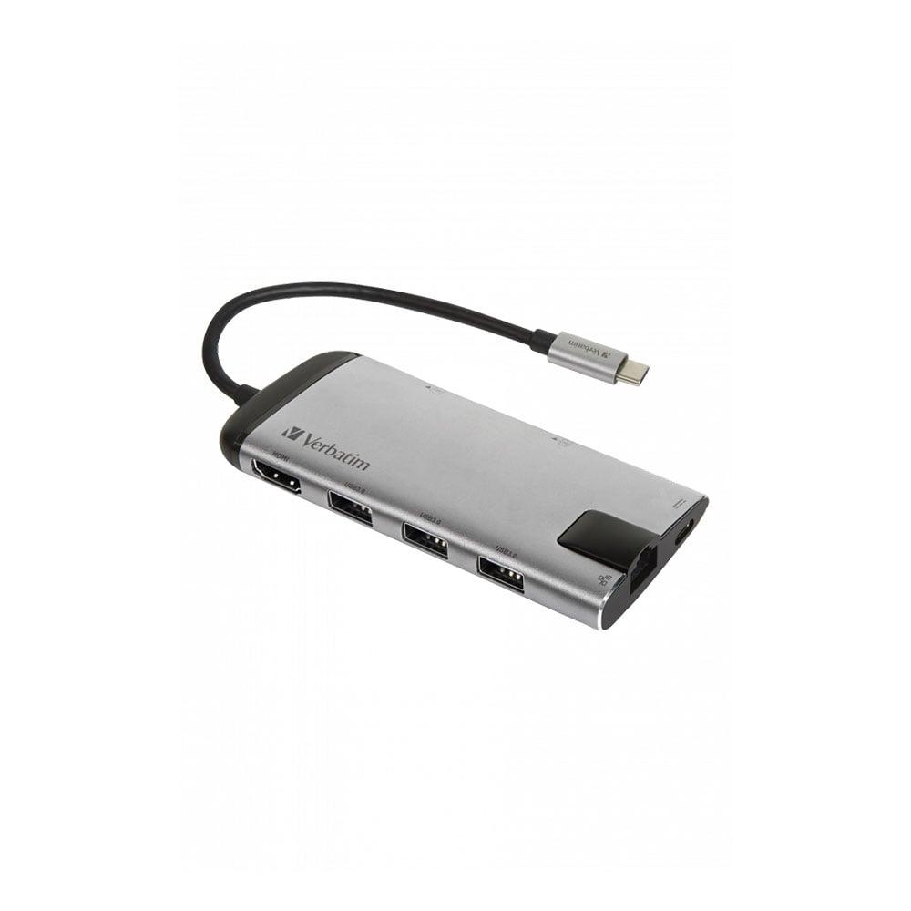 USB Хъб Verbatim, 6 порта, USB-C, USB 3.1, HDMI, RJ45, SDHC | JAR Computers USB Хъб Verbatim, 6 порта, USB-C, USB 3.1, HDMI, RJ45, SDHC