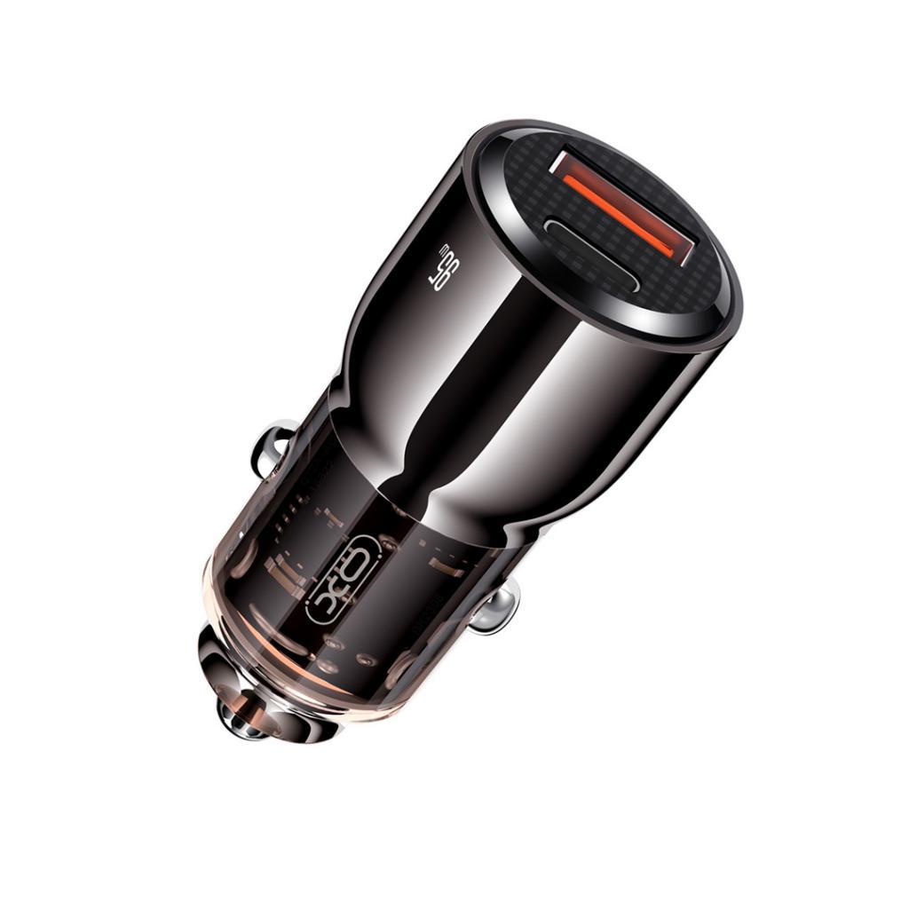 XO 12V 95W, USB-A + USB-C, графитен - CC58 | JAR Computers XO 12V 95W, USB-A + USB-C, графитен - CC58