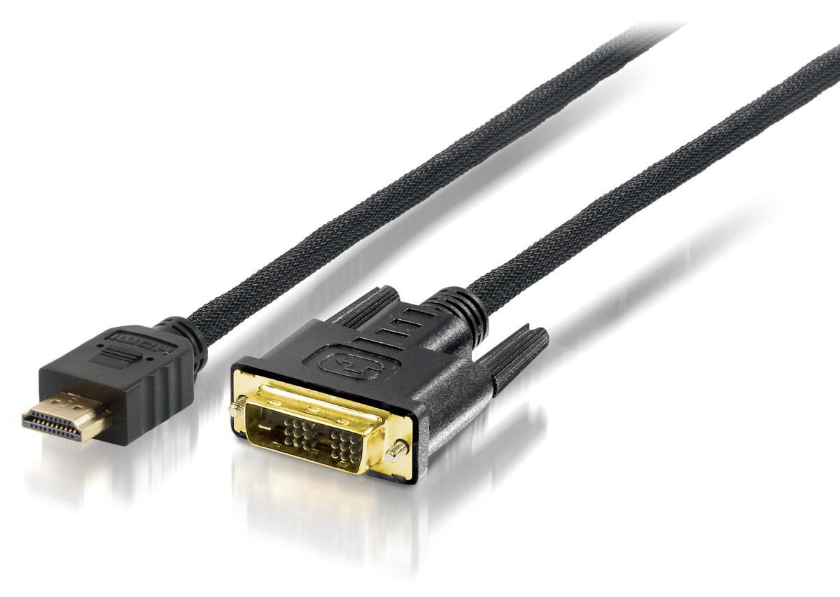 Equip HDMI to DVI-D Single Link Cable, 10m | JAR Computers Equip HDMI to DVI-D Single Link Cable, 10m