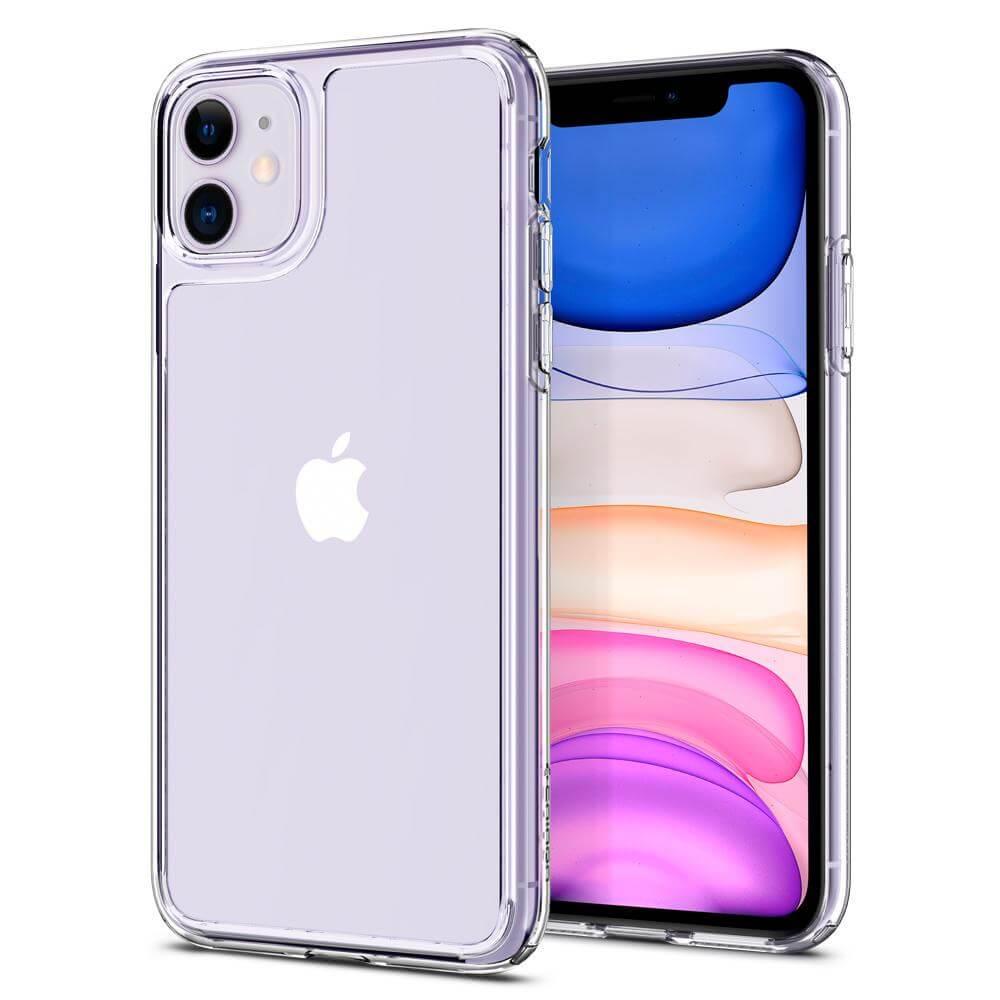 Хибриден кейс с висока степен на защита за iPhone 11 - Spigen Quartz Hybrid Case (прозрачен) | JAR Computers Хибриден кейс с висока степен на защита за iPhone 11 - Spigen Quartz Hybrid Case (прозрачен)